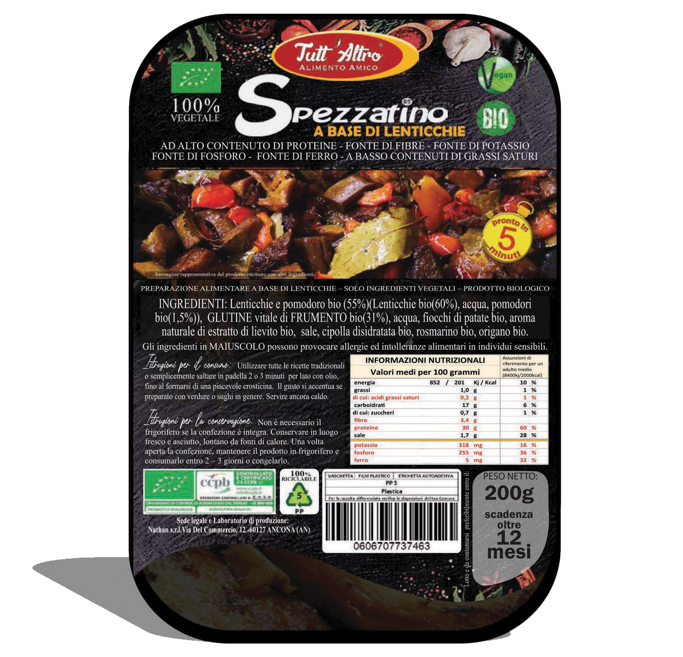 Spezzatino - Tutt'Altro - Alimenti 100% Veg&Bio