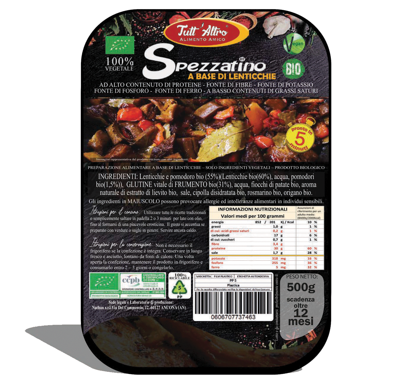 Spezzatino - Tutt'Altro - Alimenti 100% Veg&Bio