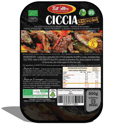 Ciccia Marchigiana - Tutt'Altro - Alimenti 100% Veg&Bio