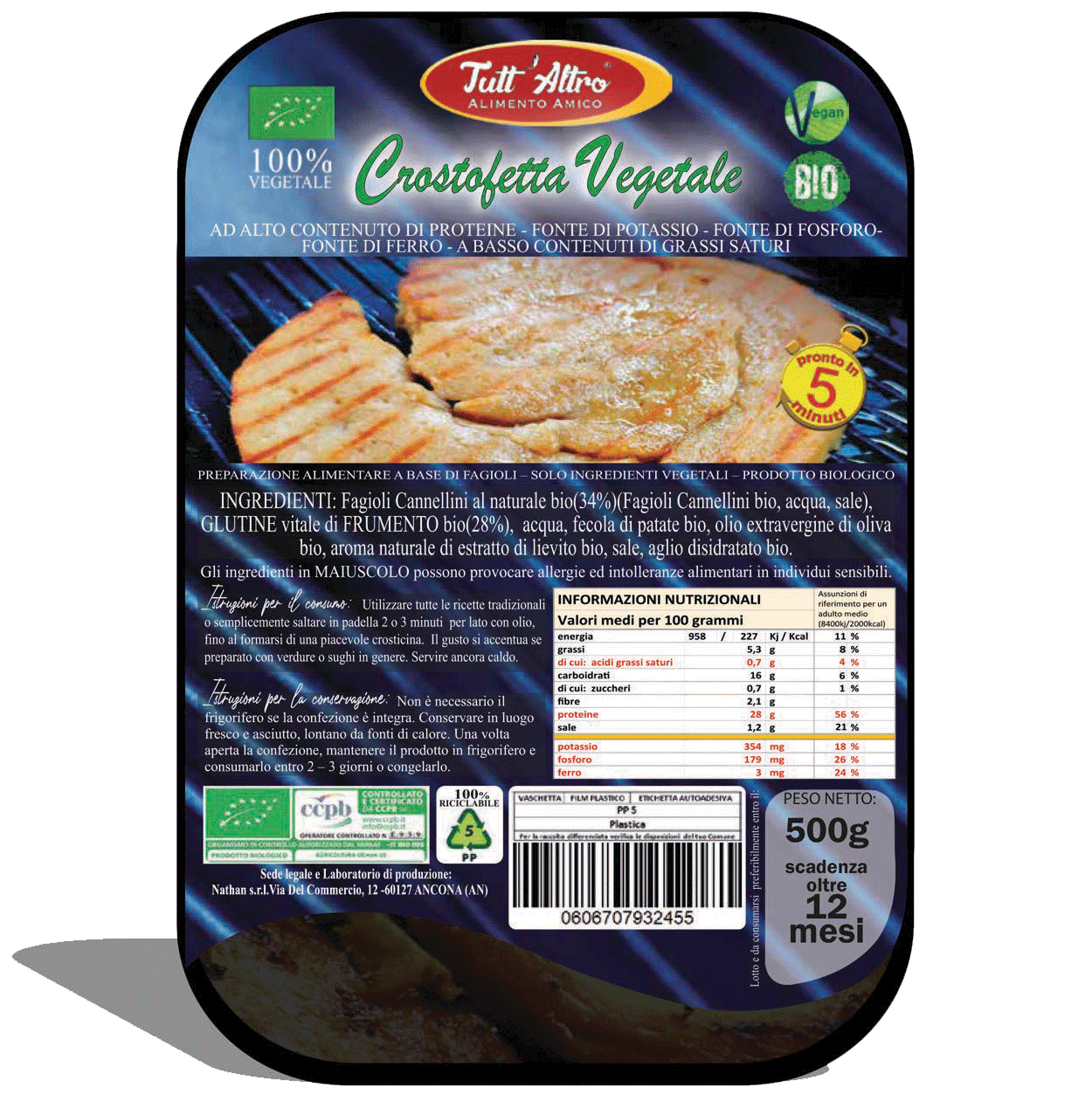 Crostofetta Vegetale - Tutt'Altro - Alimenti 100% Veg&Bio
